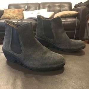 Fly London Phil Oil Suede Diesel Booties